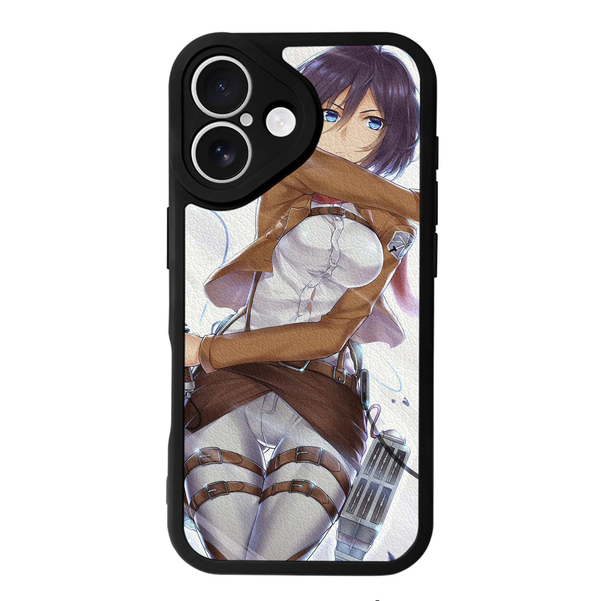 （画像用） 進撃の巨人 Attack on Titan 【iPhone 16シリーズ対応】シリコンスマホケース（レザー調） 材質：シリコン